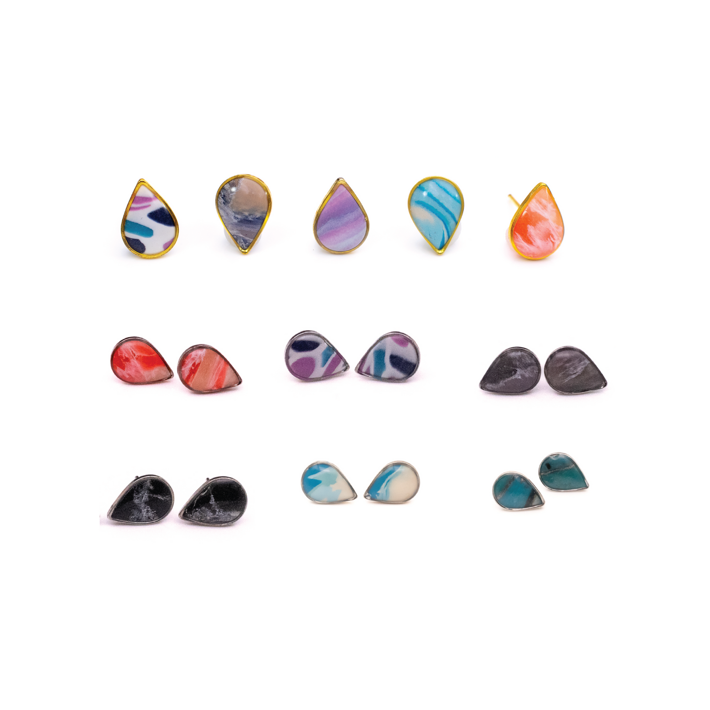 Mini Bezel Studs
