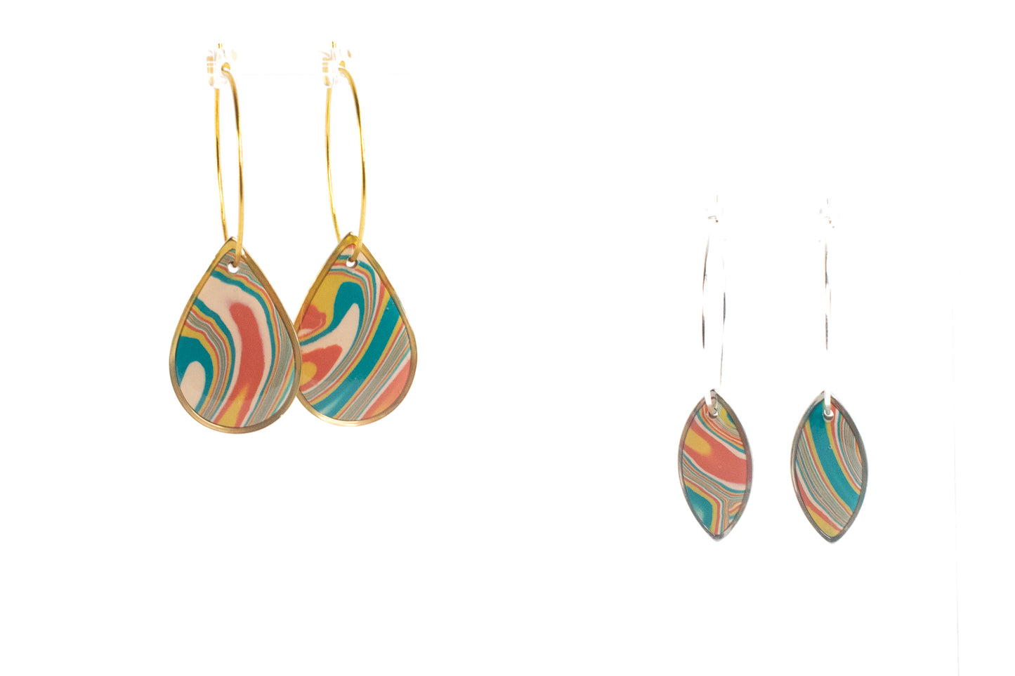 Raindrop Hoops - Red/ Blue/ Yellow