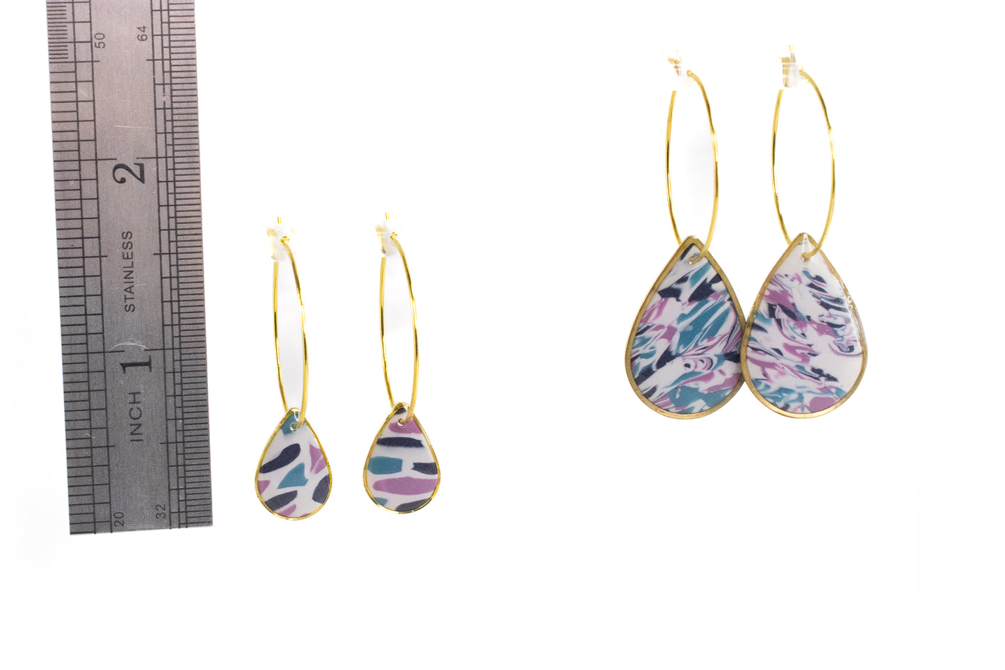 Navy/Teal/Pink Hoops