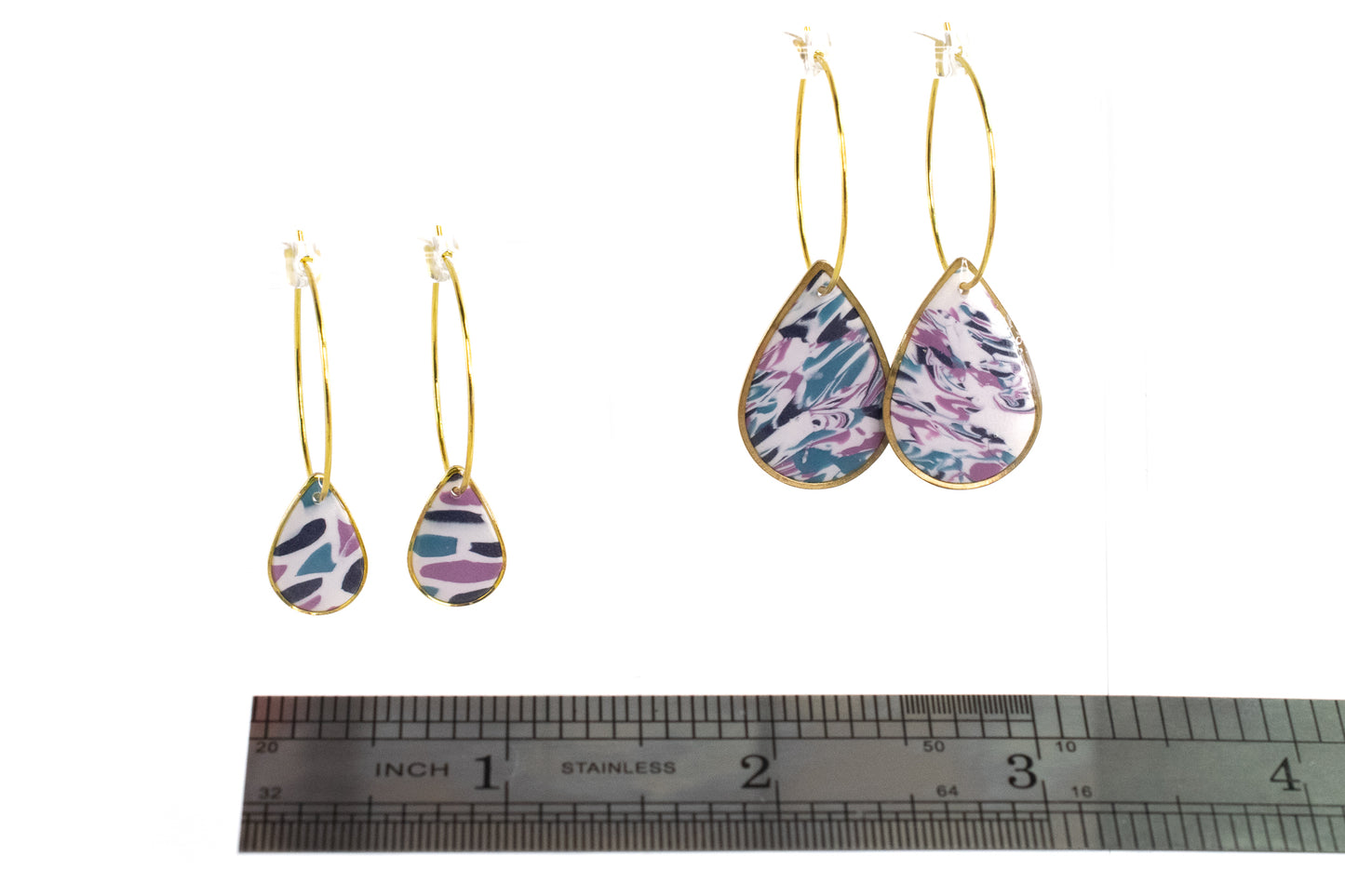 Navy/Teal/Pink Hoops