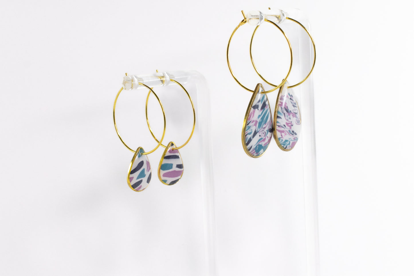 Navy/Teal/Pink Hoops