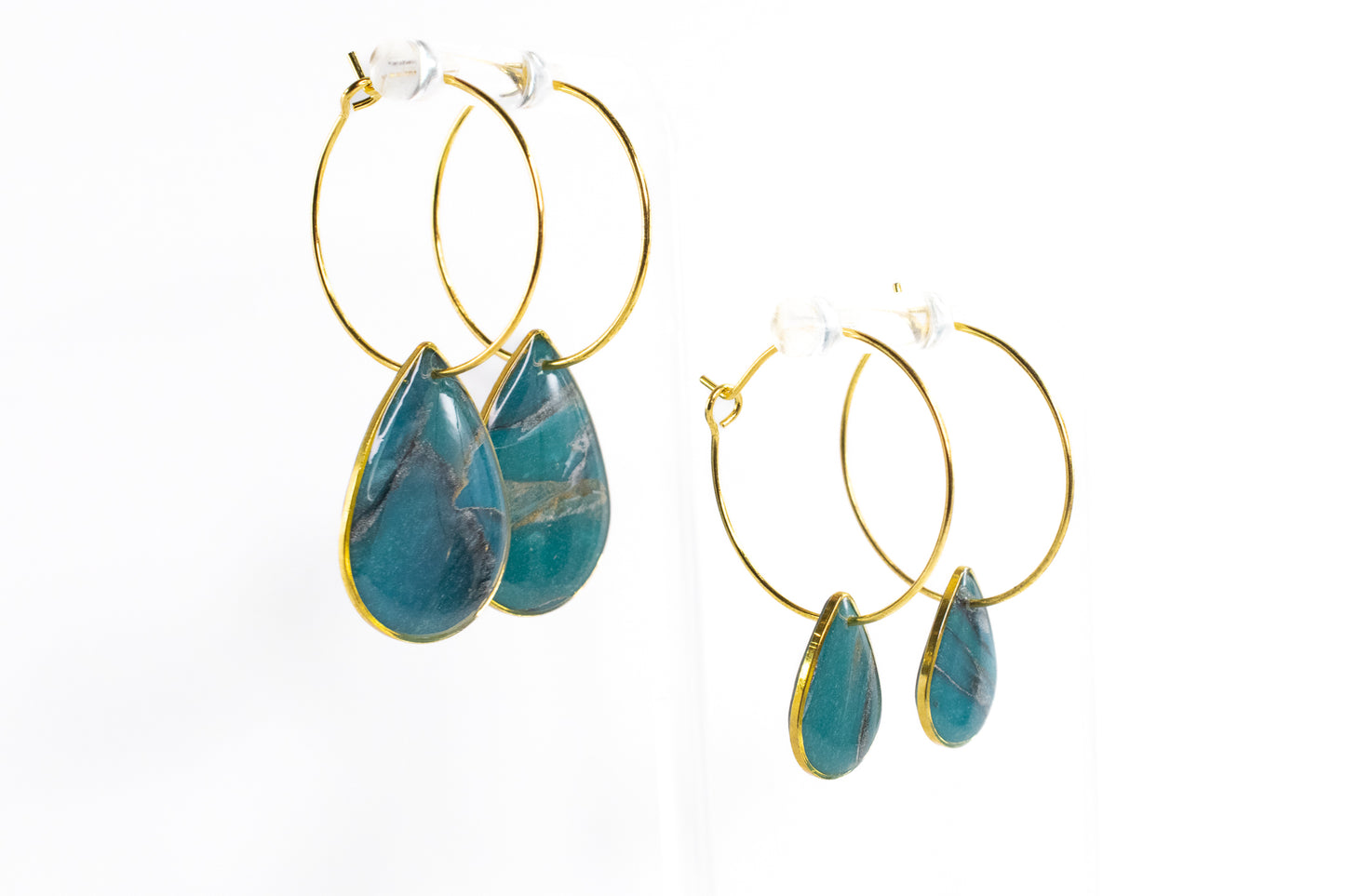 Raindrop Hoop - Bluestone
