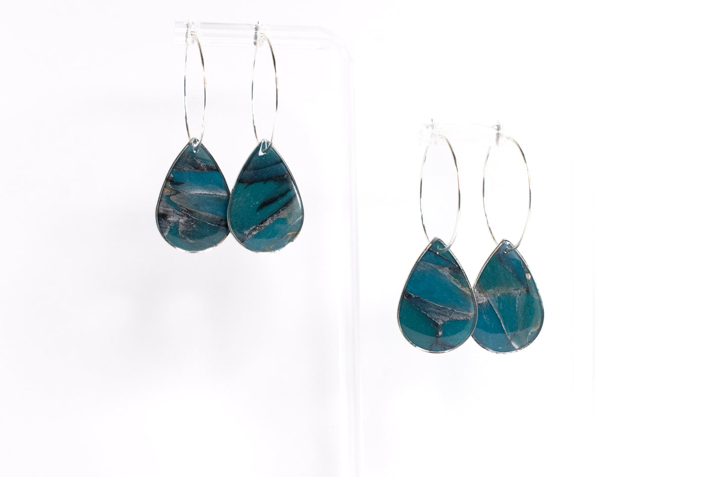Raindrop Hoop - Bluestone