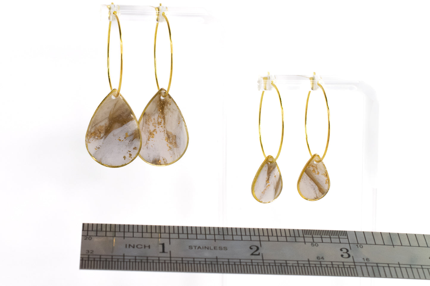 Raindrop Hoop - Goldstone