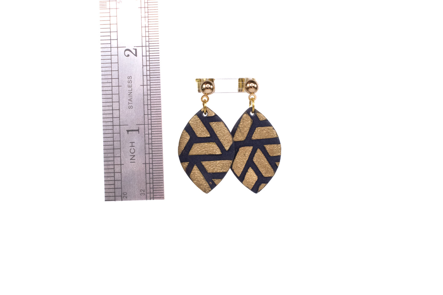 Navy/ Gold Drop