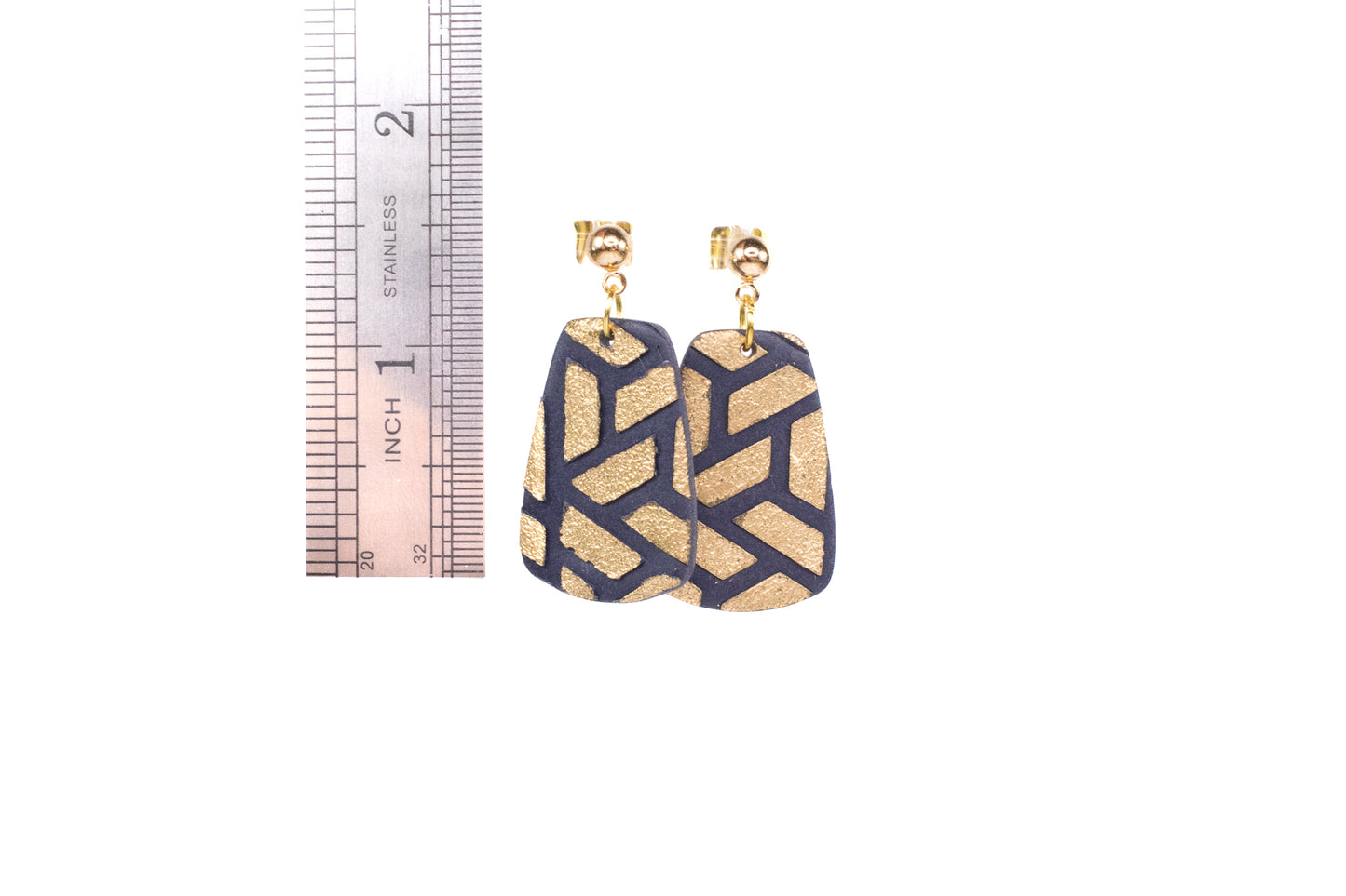 Navy/ Gold Drop